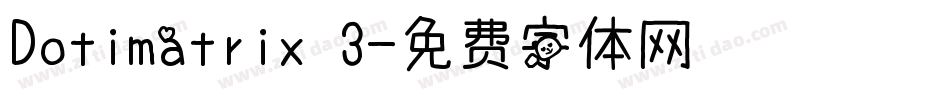 Dotimatrix 3字体转换